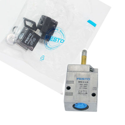 Festo MFH-3-1/8 7802 전기 소레노이드 밸브 AC220V 기계 스프링 재설정