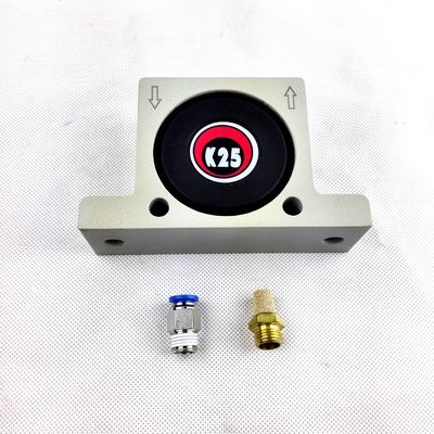 K25 Pneumatic Vibrators 7300-35000 RPM 힘 최대 150.C 경직 방지 알루미늄 매체