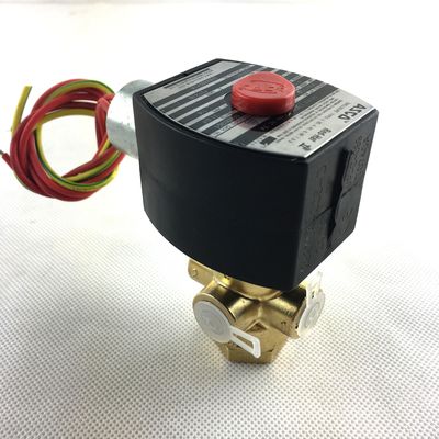 ASCO SCB320B174.230/50 NPT1/4 3/2 유니버설 청동체 NBR 시리즈 320 직동 작동 직선 전자기 밸브