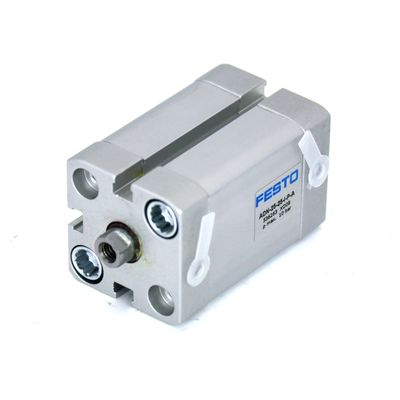 ADN-16-15-A-P-A 536221 컴팩트 듀얼 액션 공기 실린더 스트로크 15mm 알루미늄 피스톤 막대 무게 남성 스레드