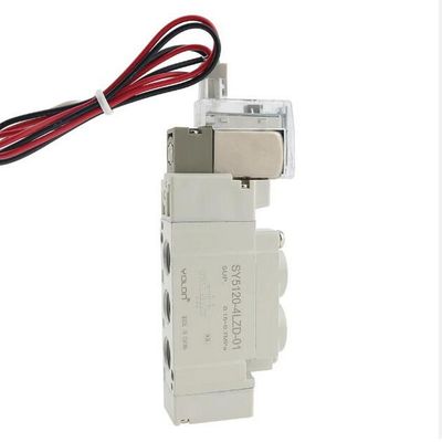 SMC 소레노이드 밸브 SY5320-5LZD-C6 DC12V 한 터치 부착 포트 크기 ø6 3 위치 폐쇄 중앙