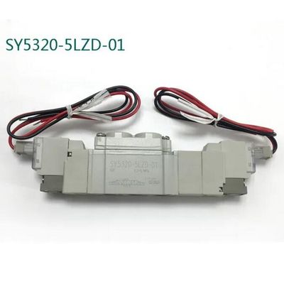 SMC 소레노이드 밸브 SY5320-5LZD-C6 DC12V 한 터치 부착 포트 크기 ø6 3 위치 폐쇄 중앙