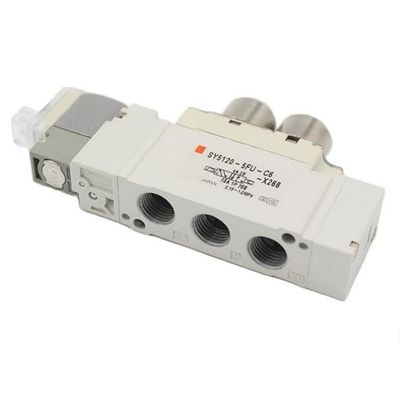 SMC 소레노이드 밸브 SY5220-6LZD-C8 2 포지션 듀얼 원터치 부착 포트 크기 ø8 DC12V