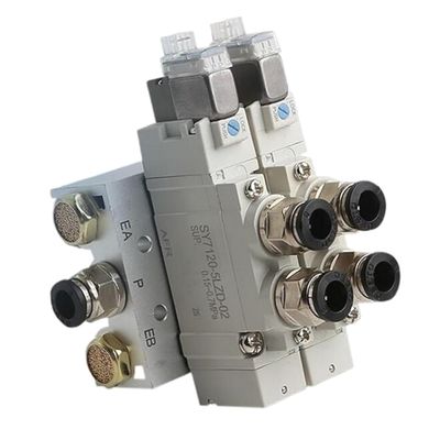 SY5220-5LZD-C4 소레노이드 밸브 SMC 2 위치 이중 DC24V 한 터치 부착 포트 크기 Ø4