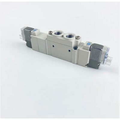 SMC SY5220-5LZD-01 DC24V 포트 크기 1/8 Pneumatic Solenoid 밸브 스레드 파이핑 2 위치 더블