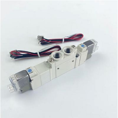 SMC SY5220-5LZD-01 DC24V 포트 크기 1/8 Pneumatic Solenoid 밸브 스레드 파이핑 2 위치 더블