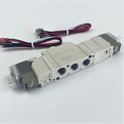 SMC SY5220-5LZD-01 DC24V 포트 크기 1/8 Pneumatic Solenoid 밸브 스레드 파이핑 2 위치 더블