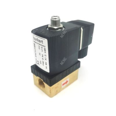 BURKERT 6014D 00126196 정상적으로 개방 된 소레노이드 밸브 G1/8 AC24V 8W 구리 밸브 몸 32 * 32 0 ~ 16bar