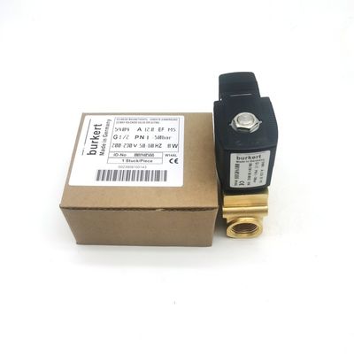 00126227 G1/4 버커트 소레노이드 밸브 6014 C 정상 폐쇄 AC220V 8W 스테인리스 스틸 밸브 몸체 0~10bar