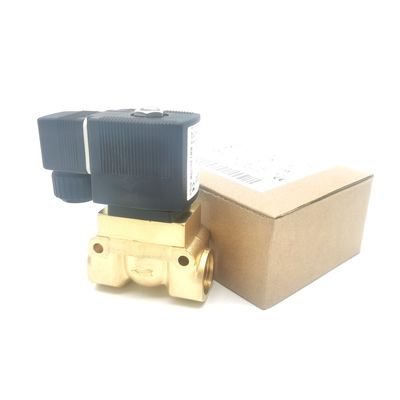 버커트 전자기 밸브 00134239 G1/8 AC220V 6014 C 정상 폐쇄 0 ~ 25bar 3/2 Way Brass Body
