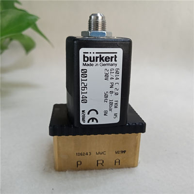 버커트 전자기 밸브 6014C 2.0 FKM G1/4 PN 0-10bar 230V 00126140