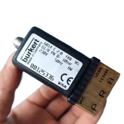 5404 G1/2 2/2 정상 폐쇄 00177853 FKM 밀폐 전자 자기 밸브 BURKERT 구리 밸브 몸 AC24V 8W 1-50bar