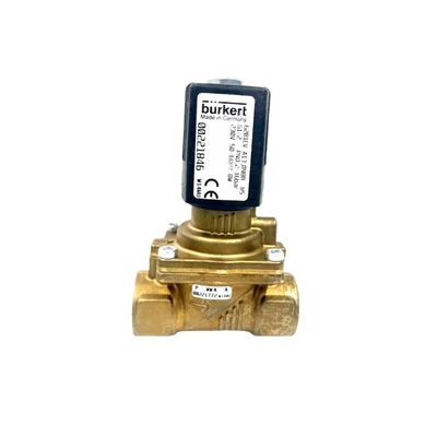 전자 자기 밸브 BURKERT 00309022 FKM 밀폐 G1/2 2/2 정상적으로 열 12 흐름 구멍 DC24V 8W 1-32bar