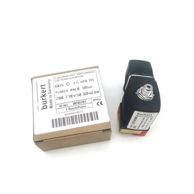 00134245 Brass Burkert Solenoid Valve 6013 타입 2/2 정상적으로 닫힌 FKM 밀폐 24VDC 8W 0~25bar