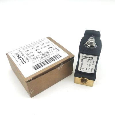 FKM 밀폐 소레노이드 밸브 G1/4 인치 G1/4 인치 00125304 6013 타입 직접 작용 2/2 정상 폐쇄 3.0 흐름 구멍 FKM 밀폐 220VAC 8W 0~10bar 구리 밸브 몸