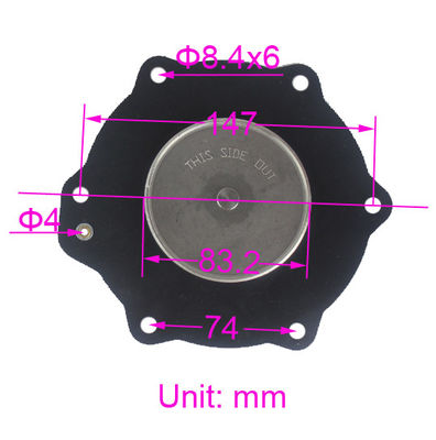 C113686 NBR VITON SCG353A051 ASCO 2 1/2′′ 먼지 수집기 솔레노이드 펄스 제트 밸브 막 수리 키트용 변막 유지보수 키트