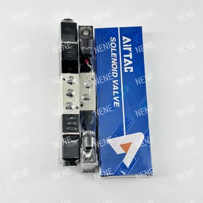 AIRTAC 4V230C-06 소레노이드 밸브 DC24 220VAC 5 위 3 위치 알루미늄 합금