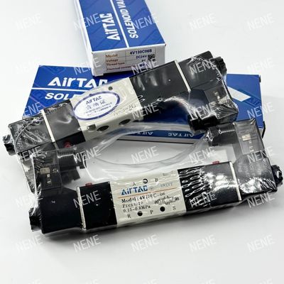 4V130C-M5 AIRTAC 전자기 밸브 AC220V DC24V 5/3 방향 폭발 방지