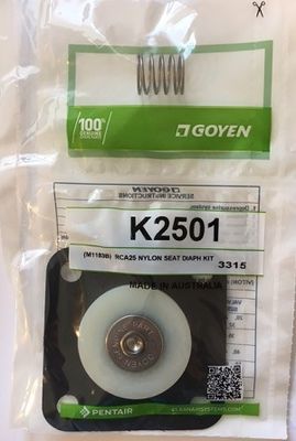 K2500 K2501 1 '' 니트릴 고무 다이어프램 수리 키트, CA25T CA25DD Goyen 펄스 밸브용