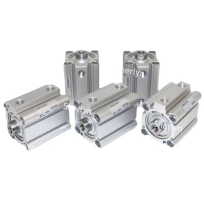 SMC CQ2A12-5D CQ2 표준 실린더, 12mm 실린더 보어, 5mm L 스트로크, 복동 실린더 작동, 양쪽 끝 나사산 장착