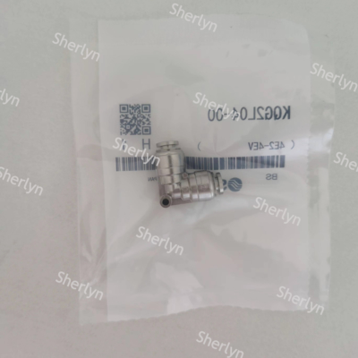 SMC KQG2L04-01S 90도 엘보 (실란트 포함) 316 스테인리스 스틸 	4 mm X R1/8