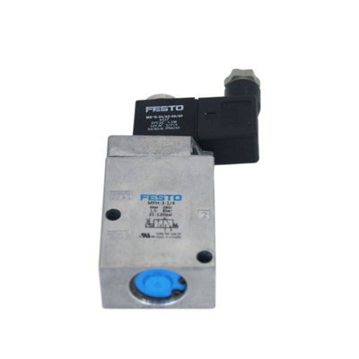 페스토 밸브 MFH-3-1/4 9964 기계 밸브, 3 포트, 폐쇄, 전기, G 1/4, 0.15에서 0.8 Mpa
