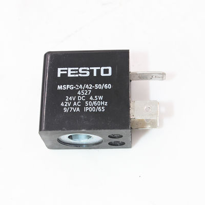 FESTO 4527 MSFG-24-50/60 솔레노이드 코일, 24VDC, 4.5W, IP65, MSSD-F용 플러그 베인, 3핀