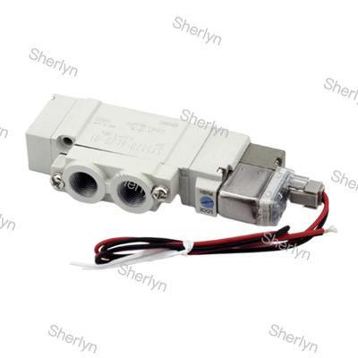 SMC 5포트 솔레노이드 밸브 SY3220-6LZD-M5 SY3000 시리즈 DC12V