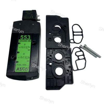 이중 코일 SCG553A002MS ASCO 3/2Way 소레노이드 밸브 553 시리즈