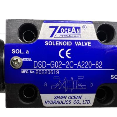 110 L/min 최대 흐름 최대 압력 35 MPa 및 작업 매체 ISO VG 32의 공기 전자기 밸브46