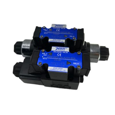 110 L/min 최대 흐름 최대 압력 35 MPa 및 작업 매체 ISO VG 32의 공기 전자기 밸브46