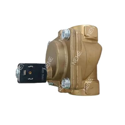 Brass Body Solenoid 6281 G1/4 2/2 Normally Closed 00322506 With Manual Control 10.0 Flow Hole NBR Seal BURKERT AC24V 8W 0.2-16bar -10~+80 ℃