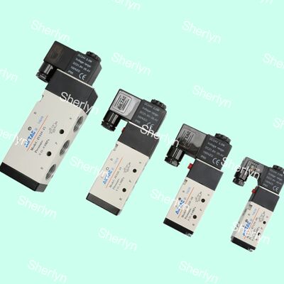 AIRTAC DC24V 솔레노이드 밸브 2 위치 5 포트 리버싱 밸브, IP65 인클로저 등급