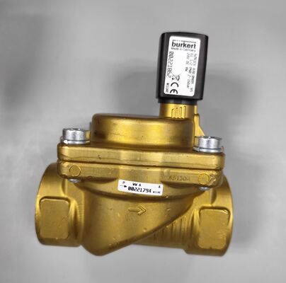 00221862 6281EV 소레노이드 밸브 DN40 BURKERT G1 1/2 2/2은 일반적으로 닫습니다.