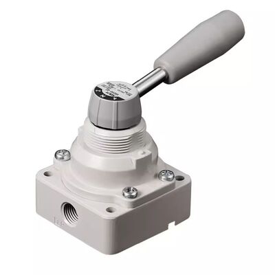 작업 압력 범위 0 ~ 1.0MPa 공기 시스템 수동 제어 밸브 대부분 2 위치 3 방향 S 포트 유형 공기 작동을 위해 설계