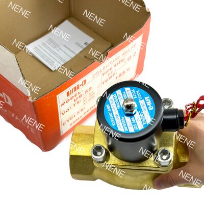 US-50 UNID Pneumatic Solenoid Valve Brass 2" ORIFICE 50 mm 2 인치 -5°C ~ 185°C