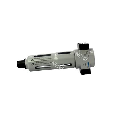 159612 페스토 LF-1/8-D-MINI 압축 공기 필터 진크 합금 가구 금속 그릇 보호 필터 G1/8 포트 0.5-12 바 40 μm 수동 배수