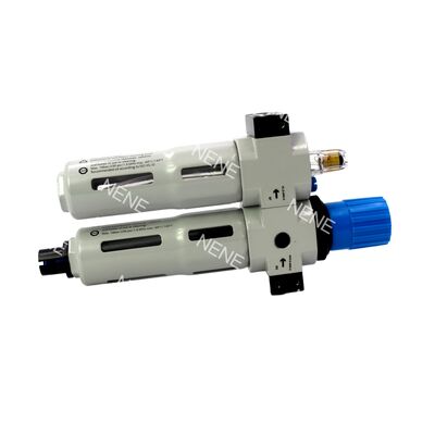 G1/8 FRL 유닛 Festo FRC-1/8-D-MINI-MPA 8002266 0.5-12bar 40μm 아연 합금 수동 드레인 MPA 게이지 포함