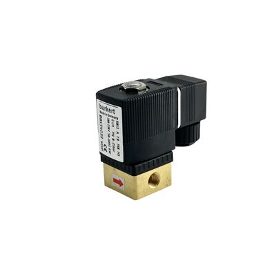 220VAC 8W 0-16bar 솔레노이드 밸브 Burkert 00134248, 6013 직접 작동 2/2 상시 폐쇄, G1/8 나사산, 2.5mm 오리피스, 황동 본체 FKM 씰