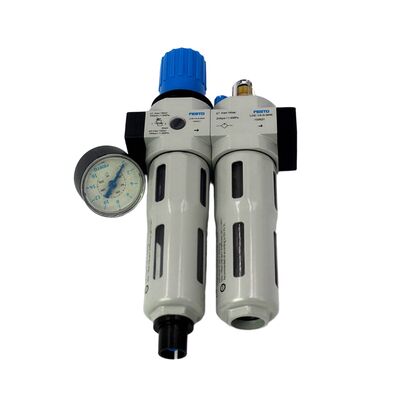 Festo FRC-1/8-D-7-MINI-A 162762 아연 합금 FRL 40μm G1/8 완전 자동 드레인 0.5-7bar 압력 게이지 포함