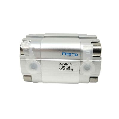 반도체 제조 Festo ADVU-16-25-P-A 156511 25mm 스트로크 내부 나사 소형 공기 실린더 16mm 보어 복동 M5 포트 자기 링 ISO 6432
