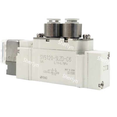 C6 빠른 연결 저전력 파일럿 전자기 밸브 SMC SY3120-6LZD-C6 DC12V SMT 부품 장착 장비