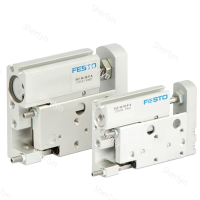 이중 작용 FESTO 170503 SLF-6-10-P-A 선형 슬라이드 공기 실린더, 6 × 10mm 스펙 부패 저항 알루미늄 몸체 자동화 장비에 대한 탄력적인 끝 쿠션