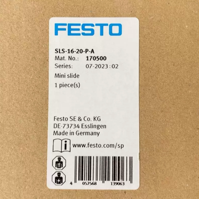 Festo 170488 SLS-6-20-P-A 데스크톱 맞춤형 자동화 지그용 짧은 스트로크 유도 공기 실린더