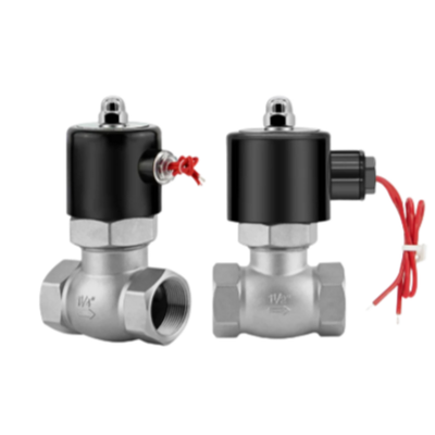 2L-10 압력 범위 0.1 ~ 1.5 MPa PTFE 밀폐 재료와 온도 범위 -20 °C ~ 185 °C의 Pneumatic Solenoid 밸브