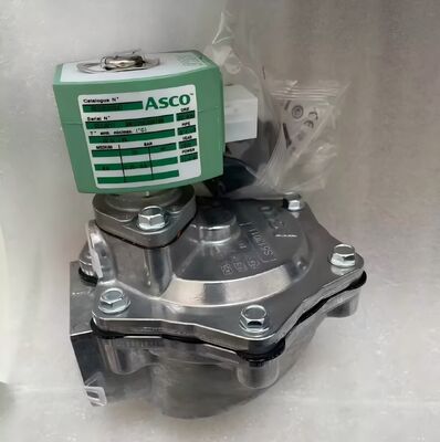 ASCO 시리즈 353 펄스 밸브 SCG353G047 1.5인치 솔레노이드 밸브 크리오 유체 매체를 지원하여 자동화 기계의 4 개의 어댑터를 구동하기에 충분한 출력 급류를 제공합니다.