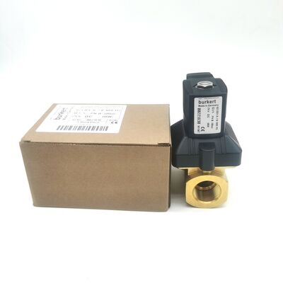 정품 Burkert 유형 6213 솔레노이드 밸브 00221621 AC220V 8W, G3/4 2/2 방향 정상 폐쇄 황동 밸브, 13 흐름 오리피스 NBR 씰, -10~80°C 0-10 Bar 매체 제어