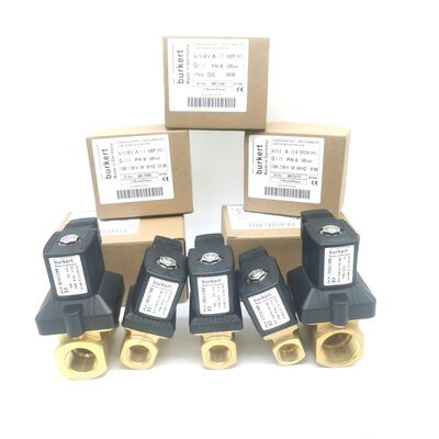 정품 Burkert 유형 6213 솔레노이드 밸브 00221621 AC220V 8W, G3/4 2/2 방향 정상 폐쇄 황동 밸브, 13 흐름 오리피스 NBR 씰, -10~80°C 0-10 Bar 매체 제어