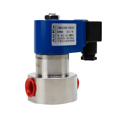 H4S005B01-DC-12 1/8'포트 크기 700 바 고압 소레노이드 밸브 12VDC 2 차원 NC 오리피스 크기 0.5mm