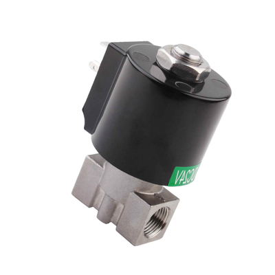 8.7AAS020B 포트 크기 1/2 3/8 Pneumatic Solenoid 밸브 스테인리스 스틸 304 체조 재료 구멍 크기 2mm